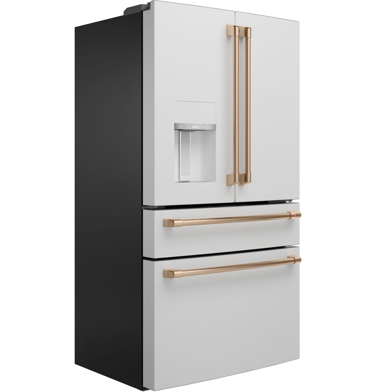 Caf(eback)(TM) ENERGY STAR(R) 22.3 Cu. Ft. Smart Counter-Depth 4-Door French-Door Refrigerator - (CXE22DP4PW2)