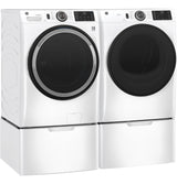 GE(R) ENERGY STAR(R) 7.8 cu. ft. Capacity Smart Front Load Electric Dryer with Sanitize Cycle - (GFD55ESSNWW)