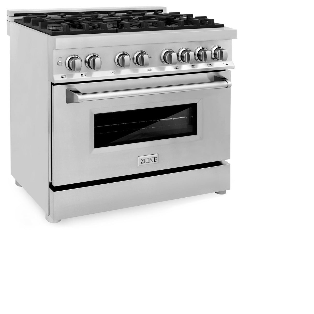 ZLINE 36 in. Dual Fuel Range with Gas Stove and Electric Oven in Stainless Steel (RA36) [Color: Stainless Steel] - (RA36)