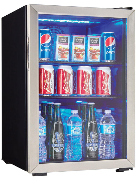 Danby 2.6 cu. ft. Free-Standing Beverage Center in Stainless Steel - (DBC026A1BSSDB)