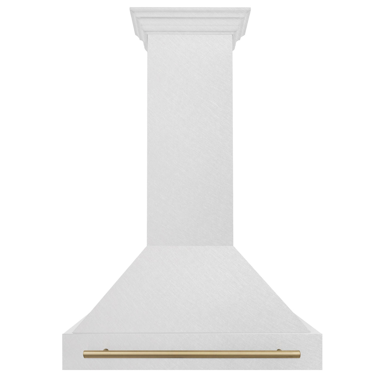 36 in. ZLINE Autograph Edition DuraSnow Stainless Steel Range Hood with Stainless Steel Shell and Colored Handle (8654SNZ-36) [Color: Champagne Bronze] - (8654SNZ36CB)