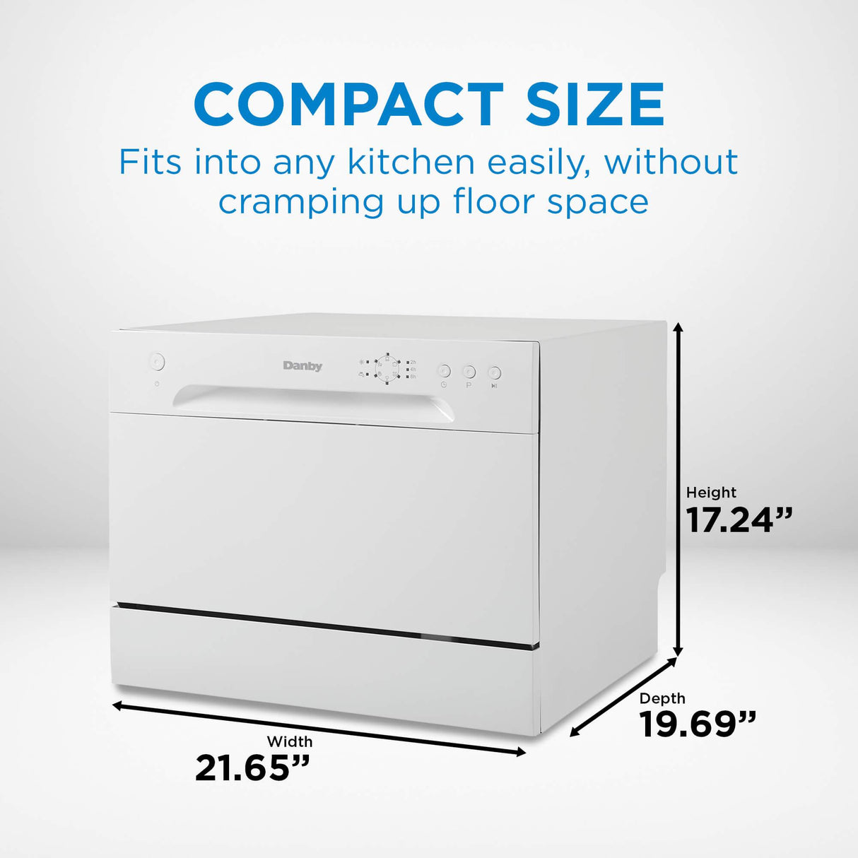 Danby 6 Place Setting Countertop Dishwasher in White - (DDW621WDB)