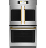 Caf(eback)(TM) Professional Series 30" Smart Built-In Convection French-Door Double Wall Oven - (CTD90FP2NS1)