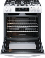 Frigidaire 30" Front Control Gas Range with Quick Boil - (FCFG3062AW)