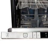 ZLINE 24 in. Top Control Dishwasher with Stainless Steel Tub and Traditional Style Handle, 52dBa (DW-24) [Color: Blue Matte] - (DWBM24)