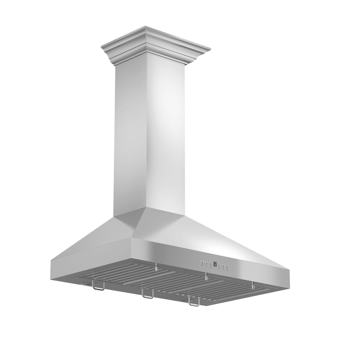 ZLINE Convertible Vent Wall Mount Range Hood in Stainless Steel with Crown Molding (KL3CRN) - (KL3CRN30)