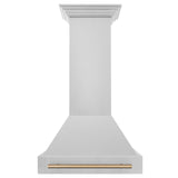 ZLINE 30 in. Autograph Edition Stainless Steel Range Hood with Stainless Steel Shell and Handle (8654STZ-30) [Color: Gold] - (8654STZ30G)