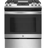 GE(R) 30" Slide-In Front Control Gas Range - (JGSS66SELSS)