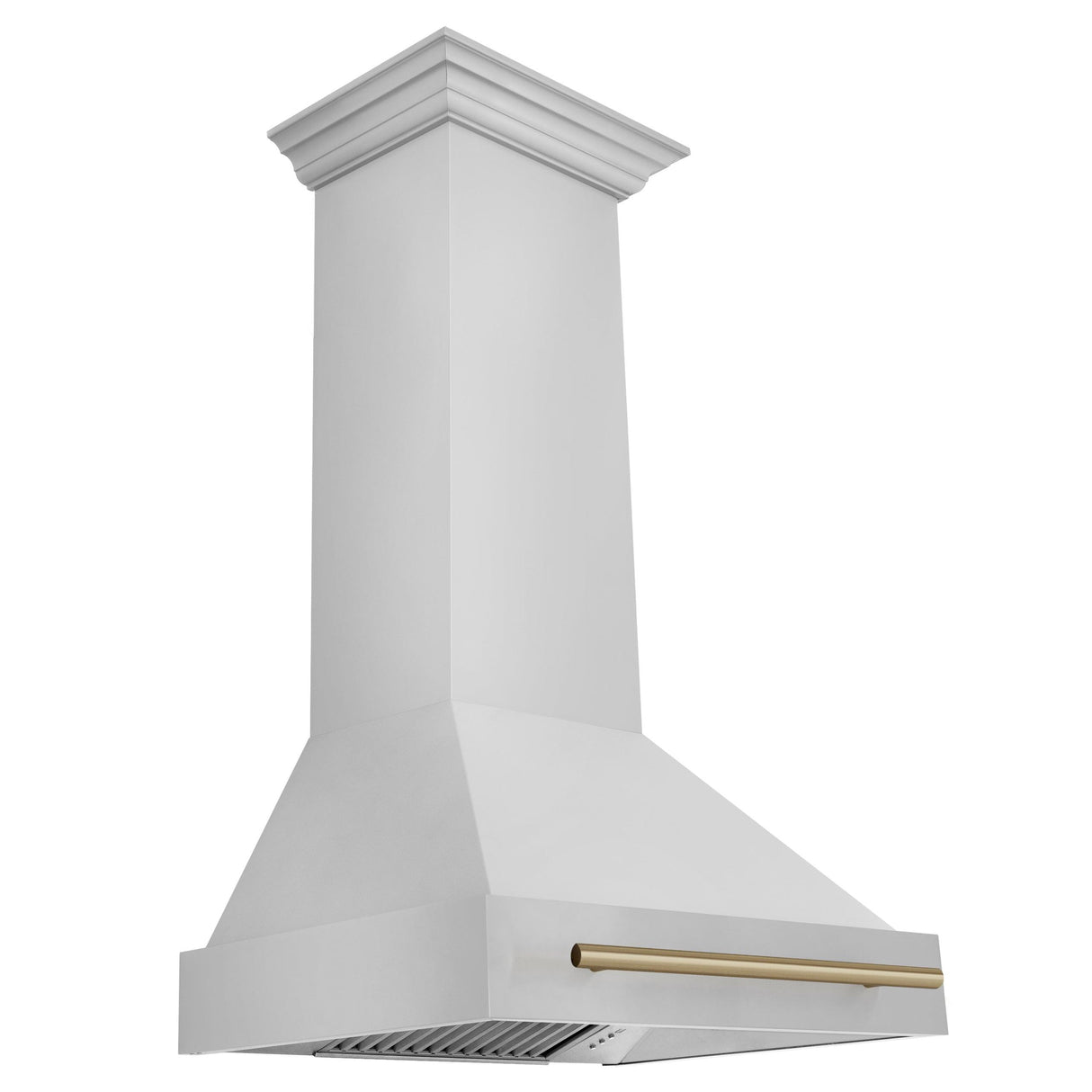 ZLINE 30 in. Autograph Edition Stainless Steel Range Hood with Stainless Steel Shell and Handle (8654STZ-30) [Color: Champagne Bronze] - (8654STZ30CB)