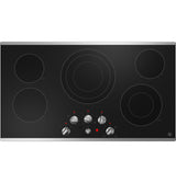 GE(R) 36" Built-In Knob Control Electric Cooktop - (JEP5036STSS)