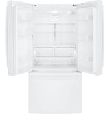 GE(R) ENERGY STAR(R) 18.6 Cu. Ft. Counter-Depth French-Door Refrigerator - (GWE19JGLWW)