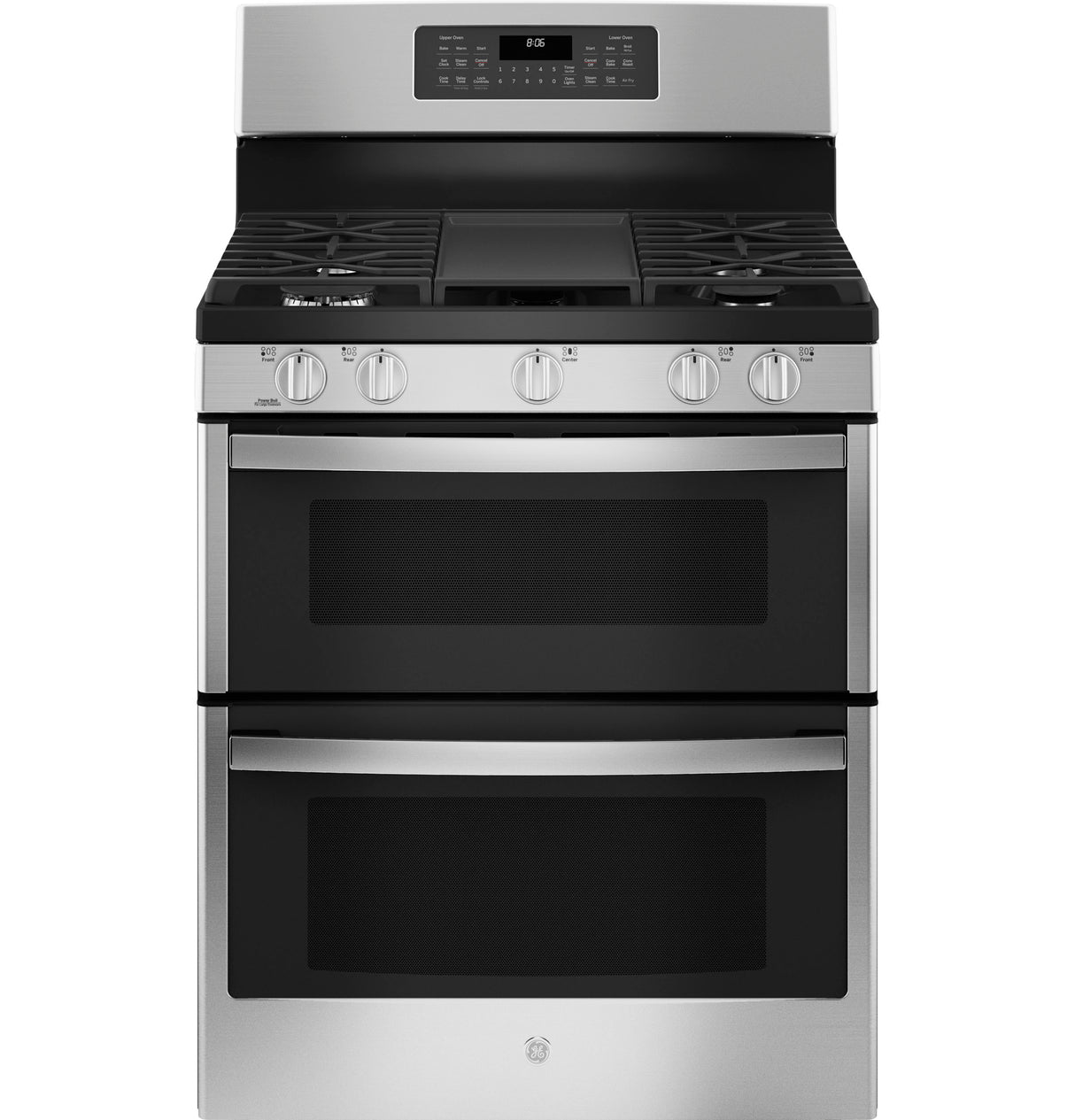 GE(R) 30" Free-Standing Gas Double Oven Convection Range - (JGBS86SPSS)