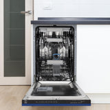 ZLINE 18" Tallac Series 3rd Rack Top Control Dishwasher with Traditional Handle, 51dBa [Color: Blue Matte] - (DWVBM18)