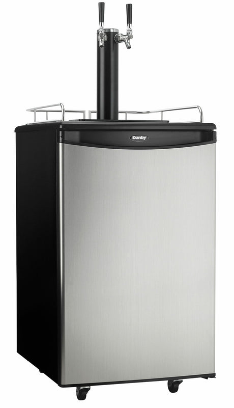 Danby 5.4 cu. ft. Dual-Tap Keg Cooler in Stainless Steel - (DKC054A1BSL2DB)