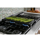 Caf(eback)(TM) 48" Smart Dual-Fuel Commercial-Style Range with 6 Burners and Griddle (Natural Gas) - (C2Y486P2TS1)