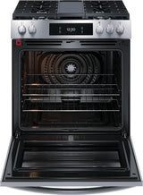 Frigidaire Gallery 30" Front Control Gas Range with Total Convection - (GCFG3060BF)