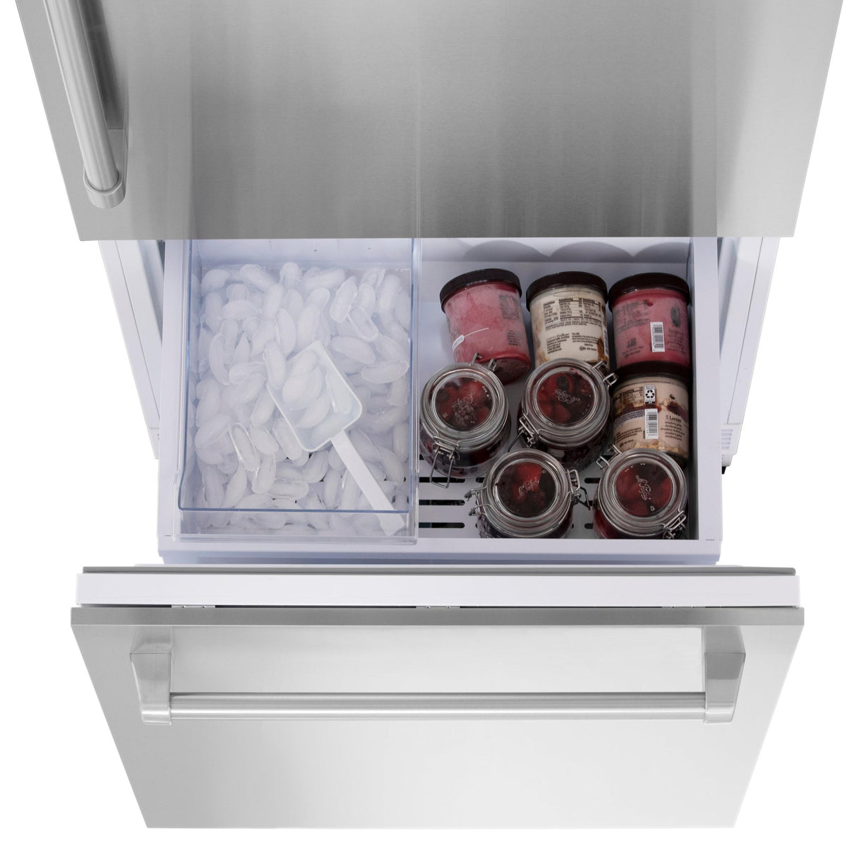 ZLINE 60" 32.2 cu. Ft. Panel Ready Built-In 4-Door French Door Refrigerator with Internal Water and Ice Dispenser (RBIV-60) - (RBIV60)