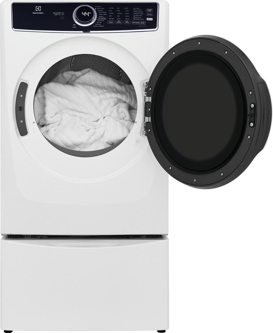 Electrolux Front Load Perfect Steam(TM) Electric Dryer with Balanced Dry(TM) and Instant Refresh - 8.0 Cu. Ft. - (ELFE7637AW)