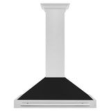 ZLINE 36 in. Stainless Steel Range Hood with Stainless Steel Handle and Color Options (KB4STX-36) [Color: Black Matte Shell] - (KB4STXBLM36)