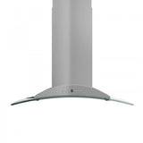 ZLINE Convertible Vent Island Mount Range Hood in Stainless Steel & Glass (GL9i) - (GL9I36)