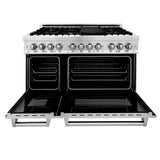 ZLINE 48 in. 6.0 cu. ft. Electric Oven and Gas Cooktop Dual Fuel Range with Griddle in Stainless Steel (RA-GR-48) - (RAGR48)