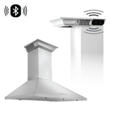 ZLINE 30 in. Ducted Vent Wall Mount Range Hood in Stainless Steel with Built-in ZLINE CrownSound Bluetooth Speakers (KL2CRN-BT) - (KL2CRNBT30)