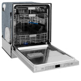 ZLINE Autograph Edition 24" 3rd Rack Top Touch Control Tall Tub Dishwasher in DuraSnow Stainless Steel with Accent Handle, 45dBa (DWMTZ-SN-24) [Color: Matte Black] - (DWMTZSN24MB)