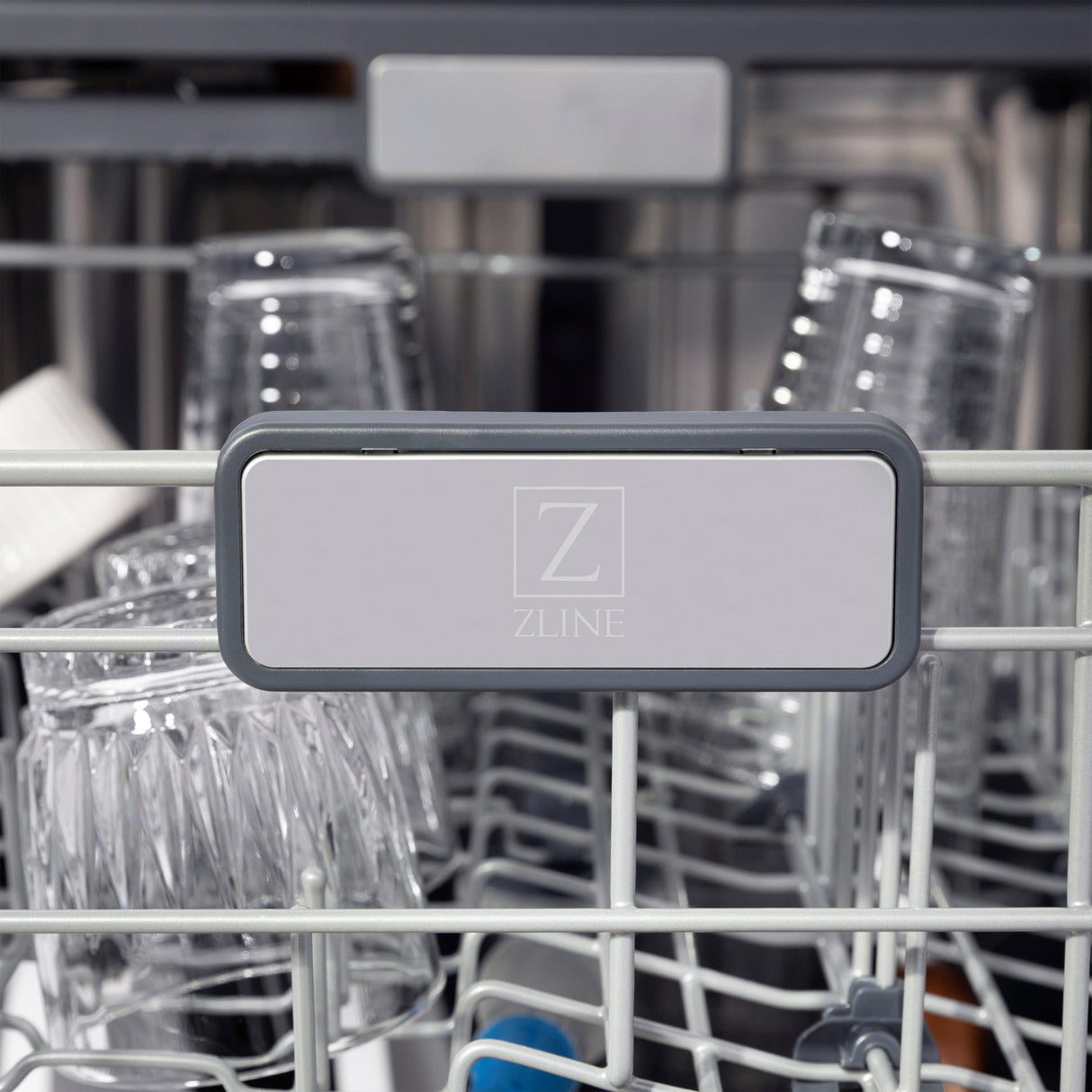 ZLINE 24" Monument Series 3rd Rack Top Touch Control Dishwasher with Stainless Steel Tub, 45dBa (DWMT-24) [Color: White Matte] - (DWMTWM24)