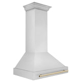 36 in. ZLINE Autograph Edition Stainless Steel Range Hood with Stainless Steel Shell and Handle (8654STZ-36) [Color: Gold] - (8654STZ36G)