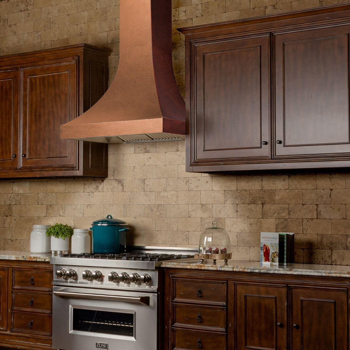 ZLINE Designer Series Hand-Hammered Copper Finish Wall Range Hood (8632H) - (8632H30)