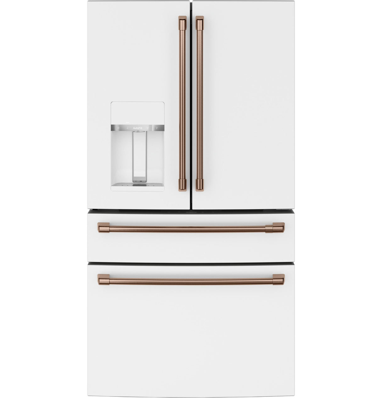 Caf(eback)(TM) ENERGY STAR(R) 22.3 Cu. Ft. Smart Counter-Depth 4-Door French-Door Refrigerator - (CXE22DP4PW2)