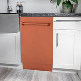 ZLINE 18" Tallac Series 3rd Rack Top Control Dishwasher with Traditional Handle, 51dBa [Color: Copper] - (DWVC18)