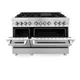 ZLINE 48 in. Dual Fuel Range with Gas Stove and Electric Oven in Stainless Steel (RA48) [Color: Stainless Steel] - (RA48)