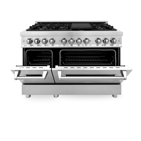 ZLINE 48 in. Dual Fuel Range with Gas Stove and Electric Oven in Stainless Steel (RA48) [Color: Stainless Steel] - (RA48)