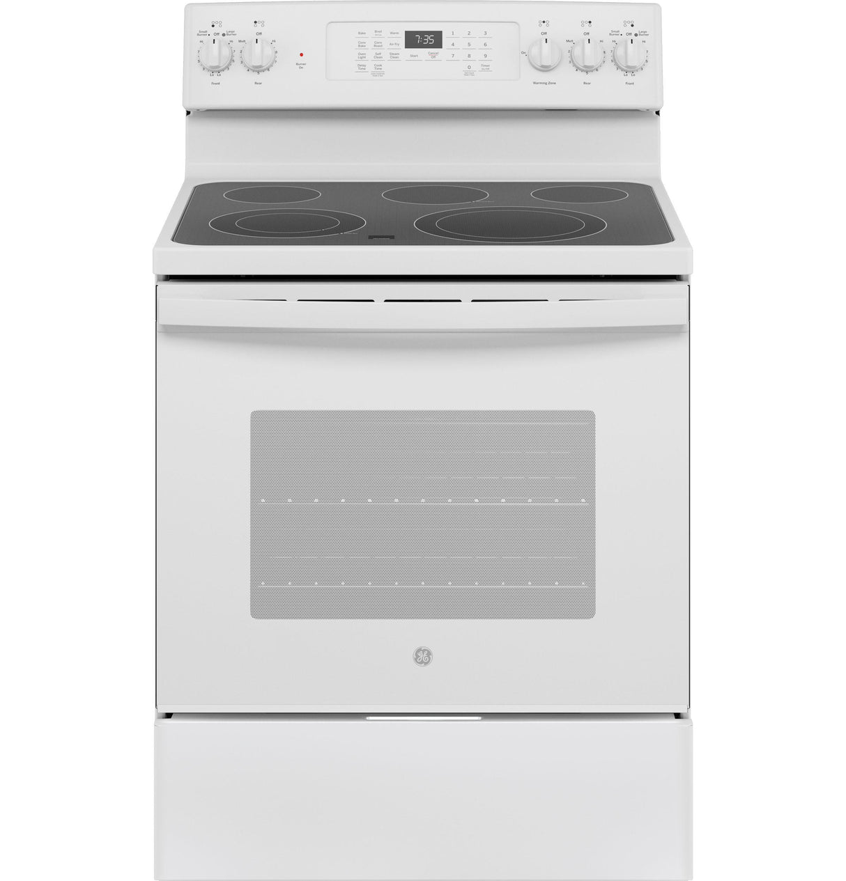 GE(R) 30" Free-Standing Electric Convection Range with No Preheat Air Fry - (JB735DPWW)