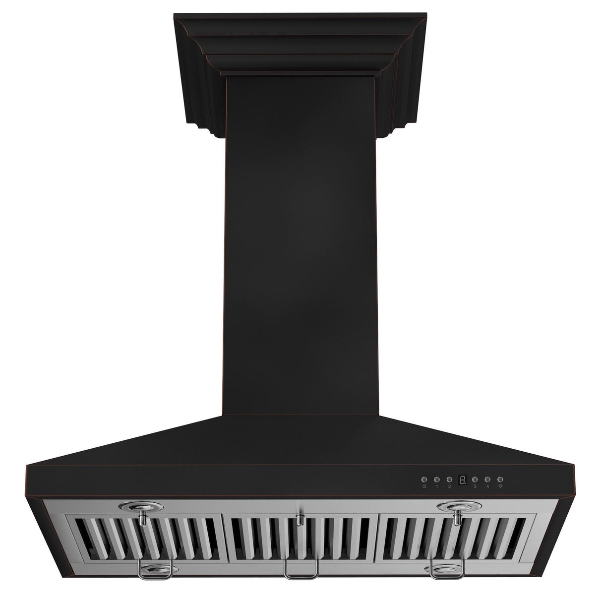 ZLINE 36 in. Designer Series Oil-Rubbed Bronze Island Mount Range Hood (8KL3iB-36) - (8KL3IB36)