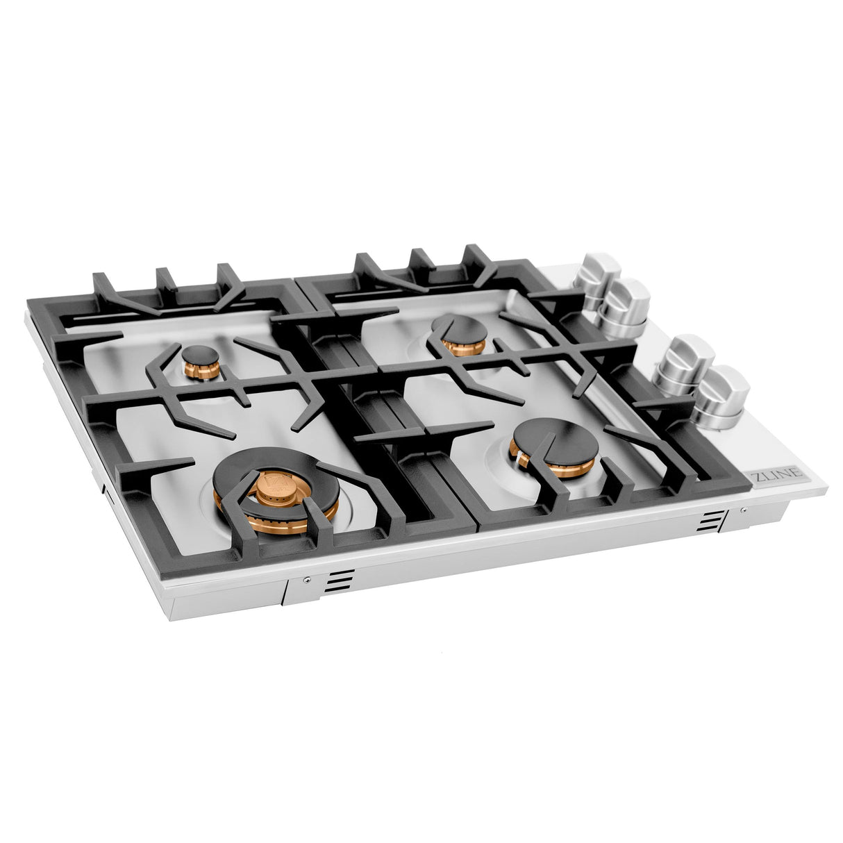 ZLINE 30" Gas Cooktop with 4 Gas Brass Burners (RC-BR-30) - (RCBR30)