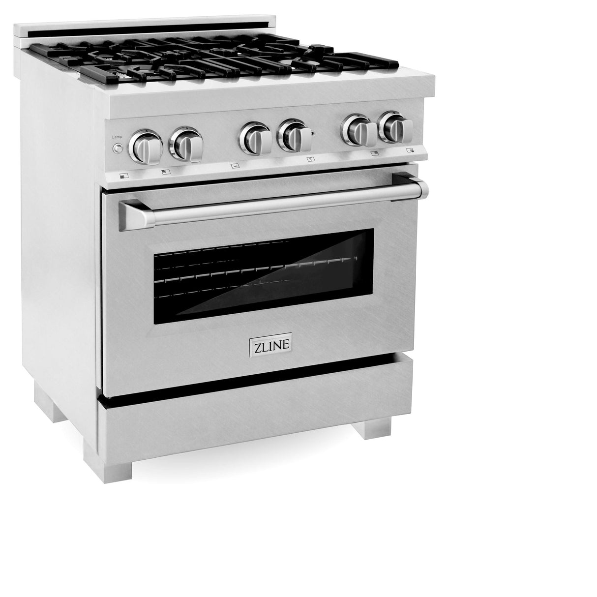 ZLINE 30 in. 4.0 cu. ft. Dual Fuel Range with Gas Stove and Electric Oven in All DuraSnow Stainless Steel with Color Door Options (RAS-SN-30) [Color: DuraSnow Stainless Steel] - (RASSN30)