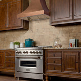 ZLINE Designer Series Hand-Hammered Copper Finish Wall Range Hood (8632H) - (8632H48)