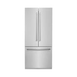 ZLINE 36" 19.6 cu. ft. Built-In 3-Door French Door Refrigerator with Internal Water and Ice Dispenser in Stainless Steel (RBIV-304-36) - (RBIV30436)