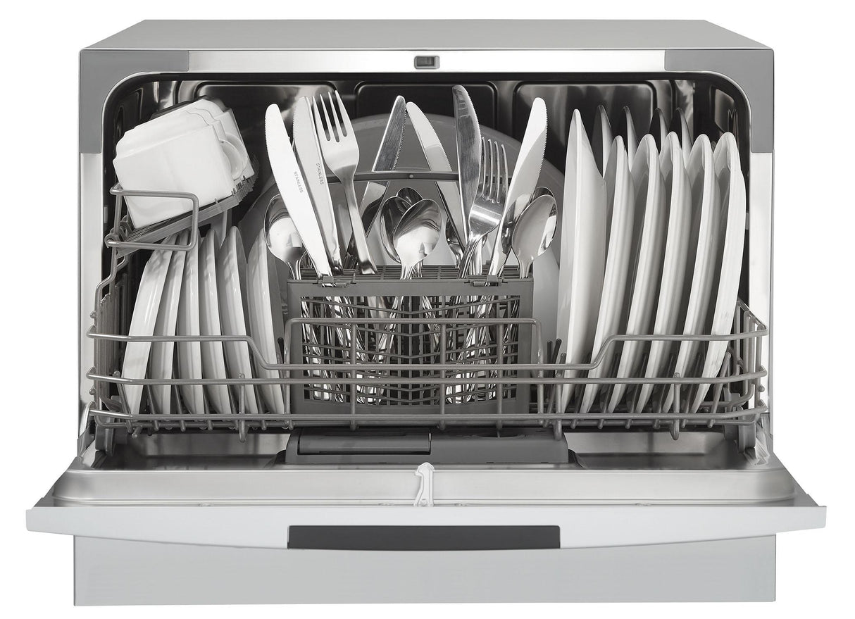 Danby 6 Place Setting Countertop Dishwasher in Silver - (DDW631SDB)