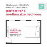 Frigidaire 10,000 BTU Built-In Room Air Conditioner with Supplemental Heat - (FHTE103WA2)