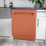 ZLINE 24" Tallac Series 3rd Rack Dishwasher with Traditional Handle, 51dBa (DWV-24) [Color: Copper] - (DWVC24)