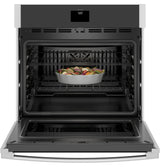 GE(R) 30" Smart Built-In Self-Clean Convection Single Wall Oven with Never Scrub Racks - (JTS5000SNSS)