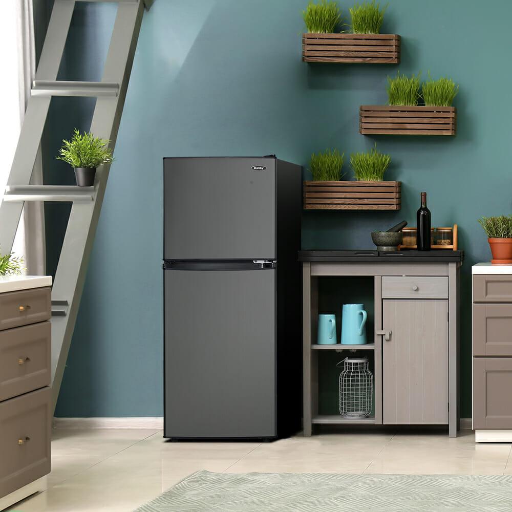 Danby 4.7 cu. ft. 2-door Compact Fridge in Black Stainless Steel - (DCR047A1BBSL)