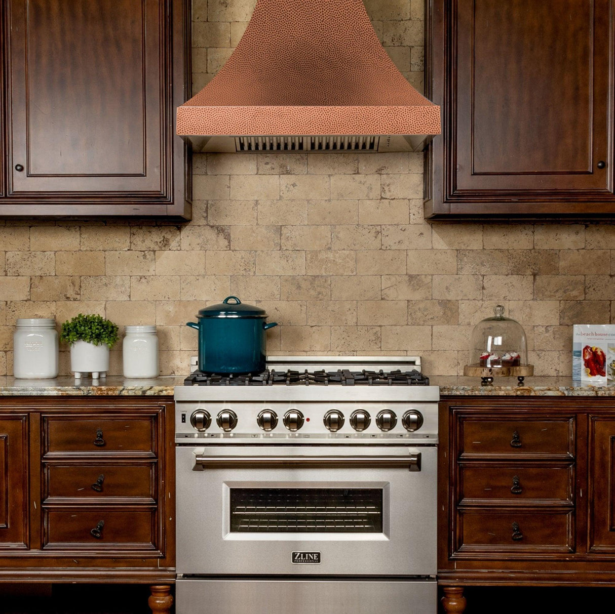 ZLINE Designer Series Hand-Hammered Copper Finish Wall Range Hood (8632H) - (8632H30)