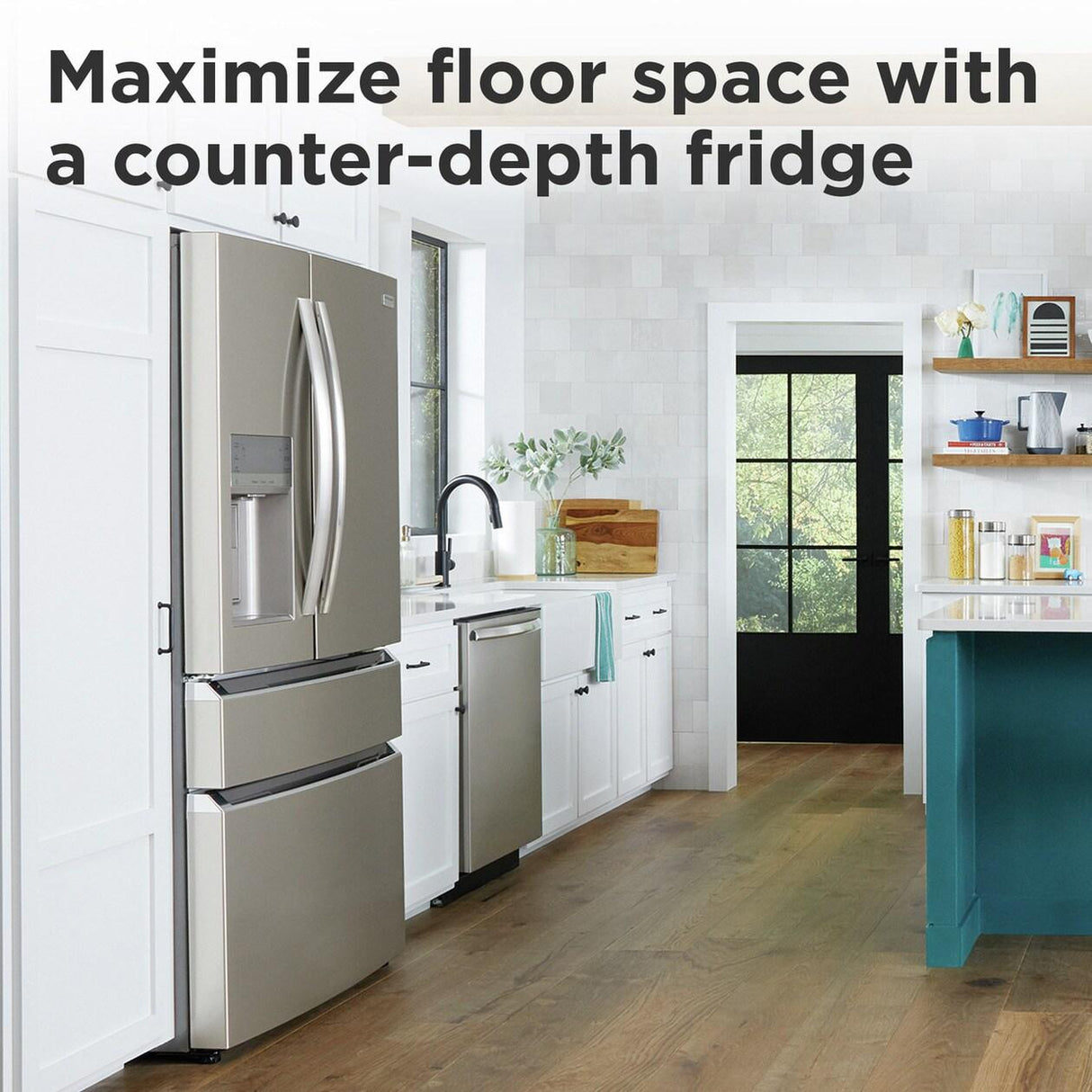 Frigidaire Gallery 21.5 Cu. Ft. Counter-Depth 4-Door French Door Refrigerator - (GRMC2273CF)