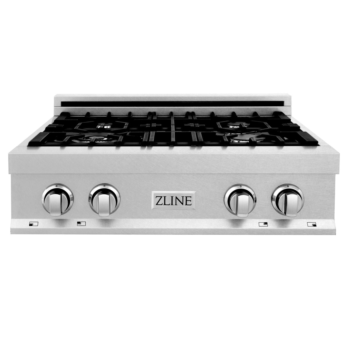 ZLINE 30" Porcelain Gas Stovetop in Fingerprint Resistant Stainless Steel with 4 Gas Burners (RTS-30) [Color: DuraSnow Stainless Steel] - (RTS30)