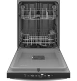 GE(R) ENERGY STAR(R) Top Control with Plastic Interior Dishwasher with Sanitize Cycle & Dry Boost - (GDT550PYRFS)