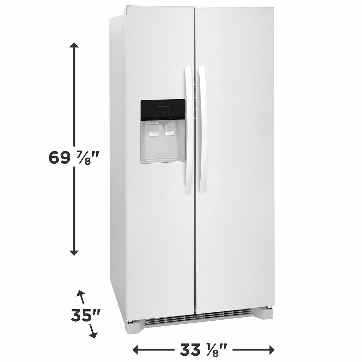 Frigidaire 22.3 Cu. Ft. 33" Standard Depth Side by Side Refrigerator - (FRSS2323AW)